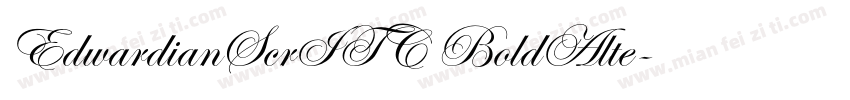 EdwardianScrITC BoldAlte字体转换
